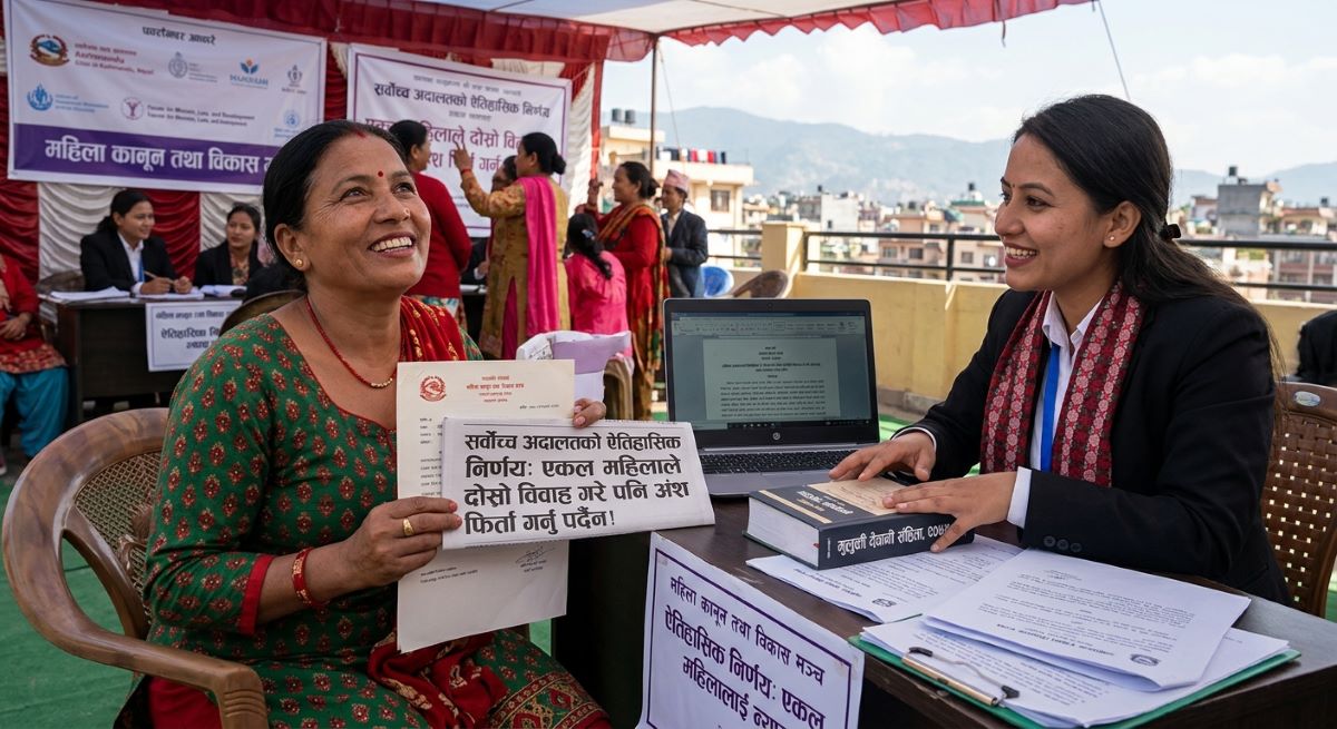 दोस्रो विवाह गरेकै कारण एकल महिलाले अंश फिर्ता गर्नुपर्ने व्यवस्था किन खारेज भयो?