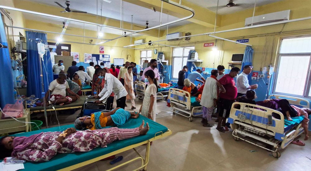 वीरगञ्जमा हैजा नियन्त्रणका लागि गौर प्रादेशिक अस्पतालको चिकित्सक टोली खटियो