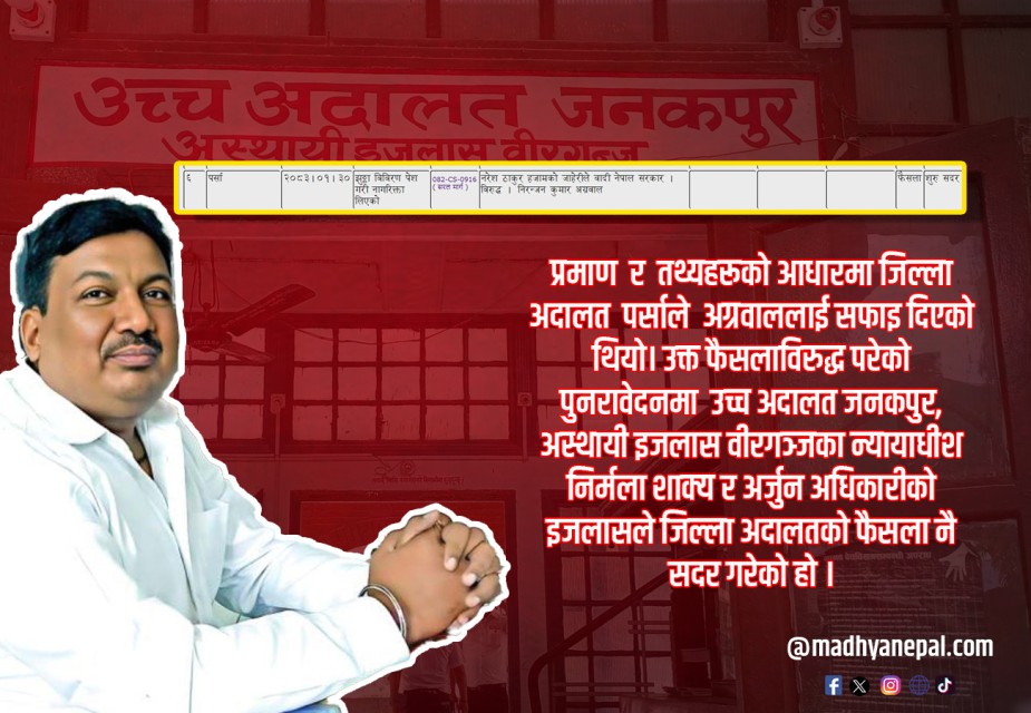 नागरिकता मुद्दामा उद्योगी निरञ्जनकुमार अग्रवाललाई अदालतबाट सफाइ