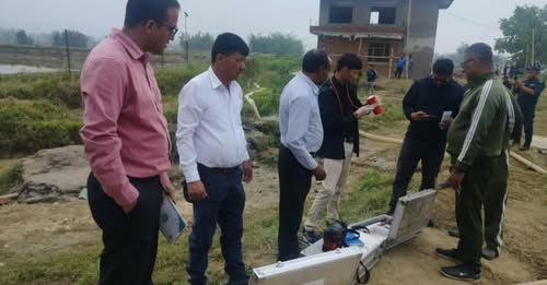 पाँचौं दिनमा भूगर्भ विभागको टोली घटनास्थलमा, गाडी भासिएर बेपत्ता भएको क्षेत्रको अध्ययन जारी