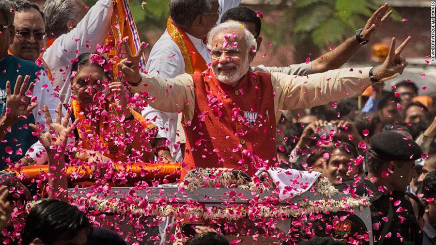 नेहरु–इन्दिरा गान्धी जस्तै दोस्रो पटक पूर्ण बहुमत ल्याउने प्रधानमन्त्री बने नरेन्द्र मोदी