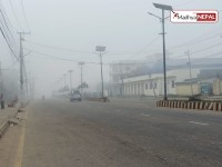 वीरगन्जसहित मधेसमा चिसो बढ्यो, बाक्लो हुस्सुले जनजीवन प्रभावित