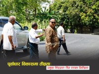 कालोपत्रे सडक निर्माणमा तीव्रता, वीरगञ्ज महानगर प्रमुख सिंहद्वारा तीन वडामा निरीक्षण