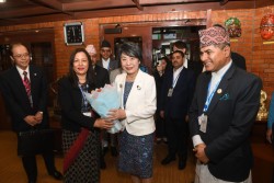 जापानी विदेशमन्त्री खामिखावा नेपालमा