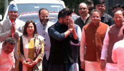 भारत भ्रमणमा रवि लामिछानेको राजनीतिक भेटघाट सुरु, भाजपाद्वारा भव्य स्वागत