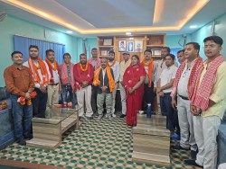 पर्सौनी उवासङ्घको कार्यसमितिलाई पालिकाको स्वागत 