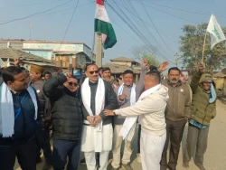 जसपा नेपाल उम्मेदवार अशोक कुमार टेमानीद्वारा पर्सागढी –२ बागबनामा घरदैलो कार्यक्रम