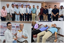 भोटेकोशी बाढीपीडितको सहयोगार्थ वीरगञ्जमा रक्तदान, १११ जनाले दिए रगत