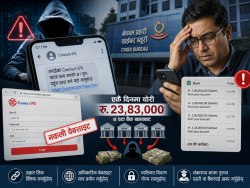 फिशिङ लिंकको जालो : एक क्लिकमै प्राध्यापकको खाताबाट २३ लाखभन्दा बढी रकम गायब