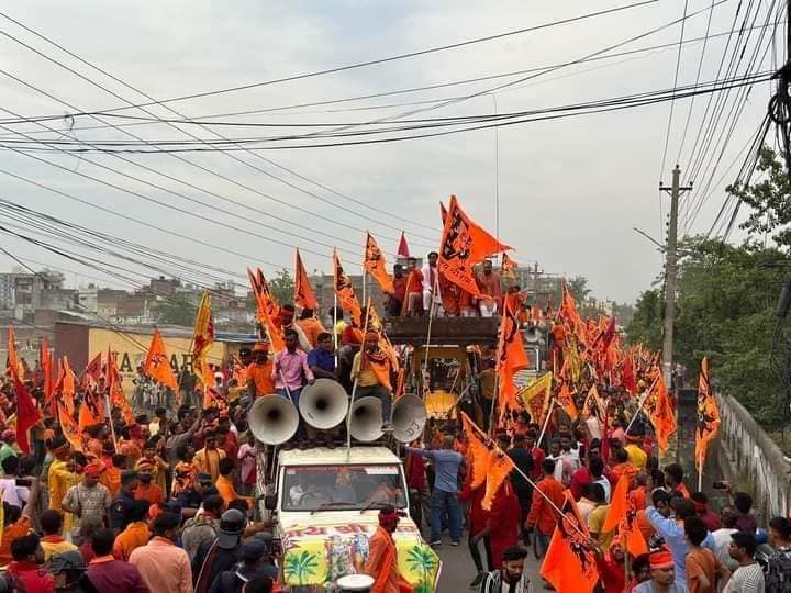 हनुमान जयन्तीको उपलक्ष्यमा बिशाल शोभा यात्रा  