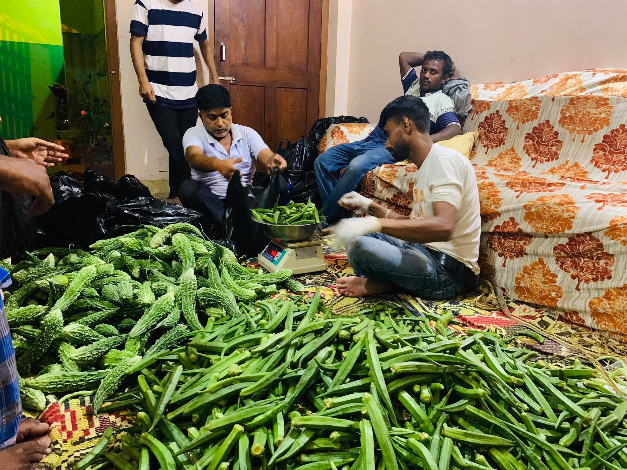 स्थानीय नेता सहाबुदिनद्वारा छपकैया टोलबासीको घरघरमा हरियो तरकारी