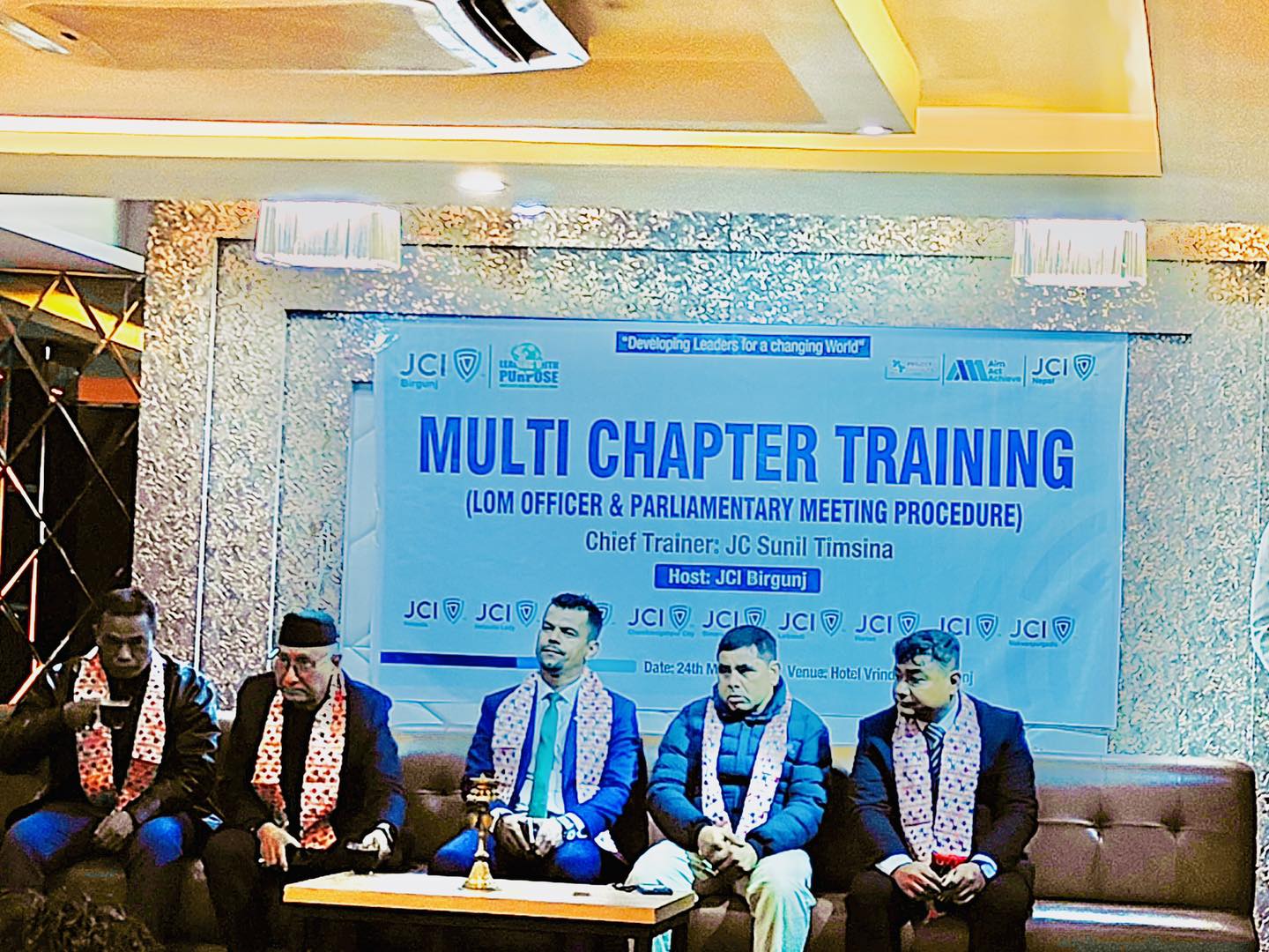 वीरगञ्ज जेसिजद्वारा आयोजित मल्टी च्याप्टर ट्रेनिङ सफलतापूर्वक सम्पन्न