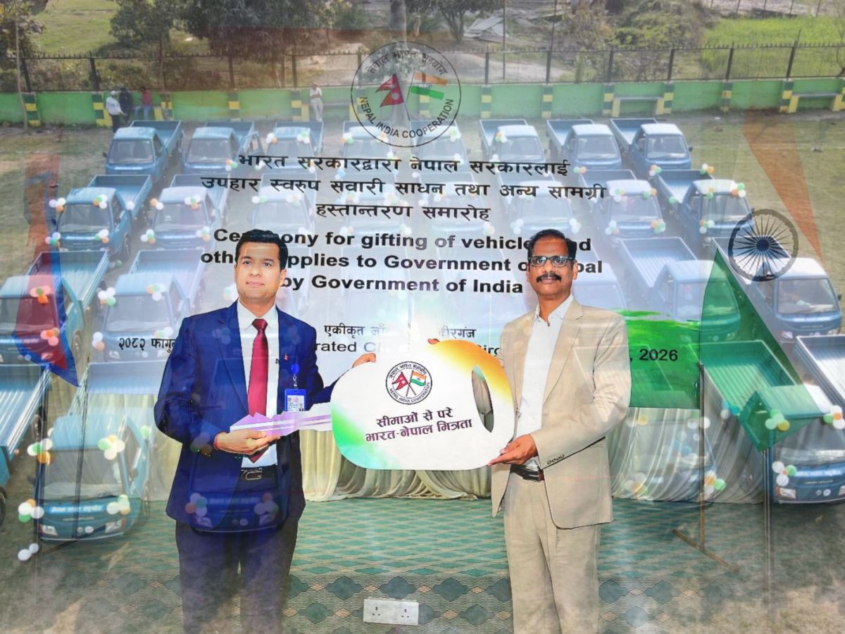 निर्वाचन तयारीका लागि भारतद्वारा थप ३० मिनी ट्रक सहयोग