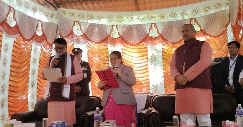 मधेश प्रदेशका मुख्यमन्त्रीमा जितेन्द्र सोनलले लिए शपथ