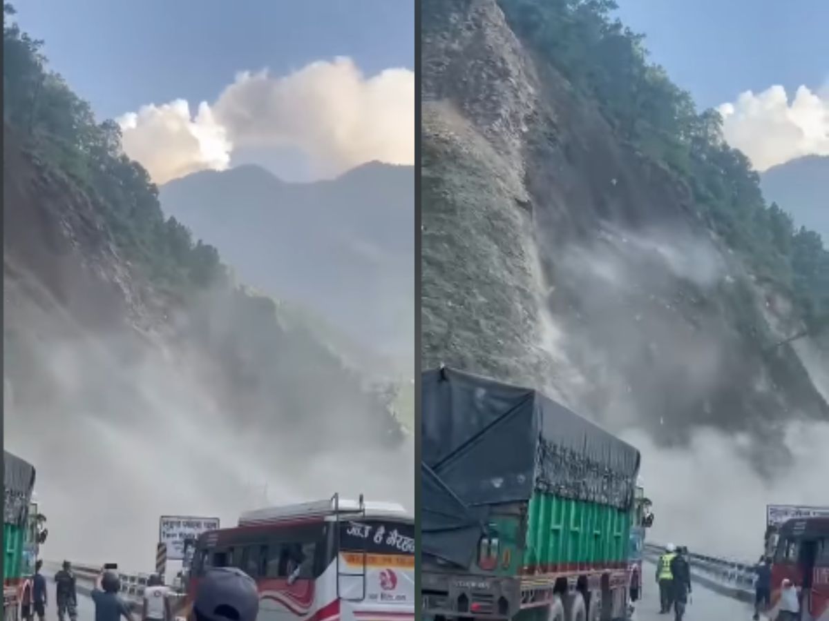 नारायणगढ–मुग्लिन सडकखण्डको तुइन खोलामा फेरि पहिरो, सडक अवरुद्ध