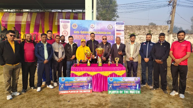 आदर्शनगरमा ‘Corporate Super Six–2082’ धमाकेदार सुरुवात, पहिलो दिनमै १२ खेल सम्पन्न