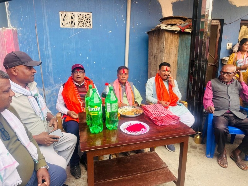 रामगढवामा अजय चौरसियाको घरदैलो: पर्सा–२ मा कांग्रेसको चुनावी सक्रियता