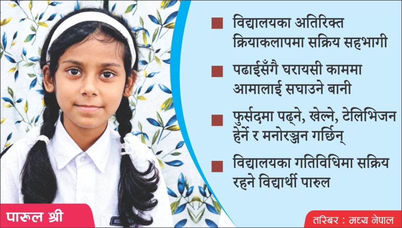सर्जन डाक्टर बन्ने लक्ष्यमा पारुल श्री