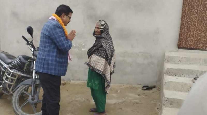 पर्सा-१ मा जसपा उम्मेदवार रामनरेश यादवको घरदैलो कार्यक्रम