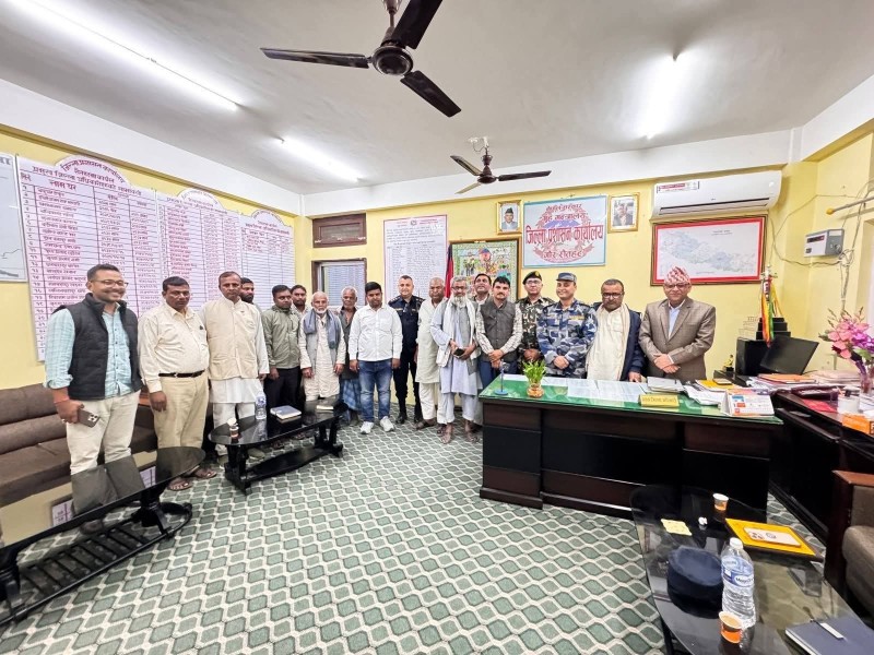 रौतहटको गौरमा दुई पक्षबीच ६ बुँदे सहमति: धार्मिक र सामाजिक सद्भाव कायम राख्ने प्रतिबद्धता