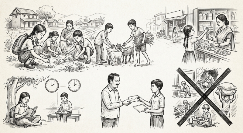 १३ वर्षका बालबालिकालाई हलुका काममा लगाउन कानुनी बाटो खुल्दै