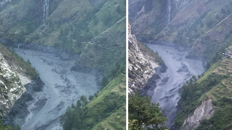 गोरखामा बूढीगण्डकीमा भीषण बाढी, चार जना सम्पर्कविहीन