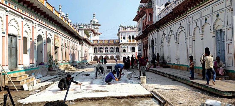 जानकी मन्दिरको सौन्दर्यकरणमा व्यापक अनियमितता