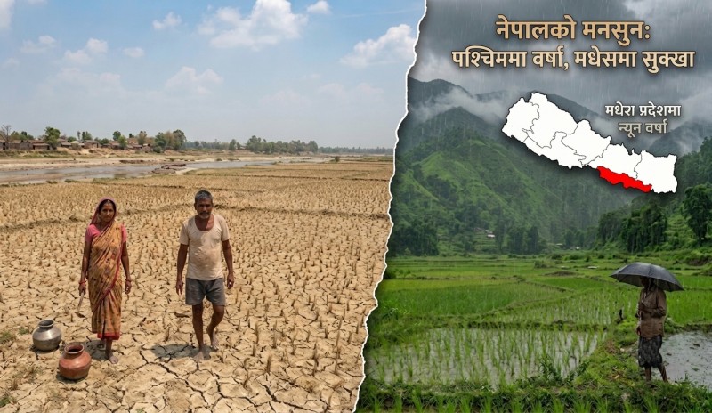 मनसुन भित्रियो, तर मधेशमा किन परेन पानी ?