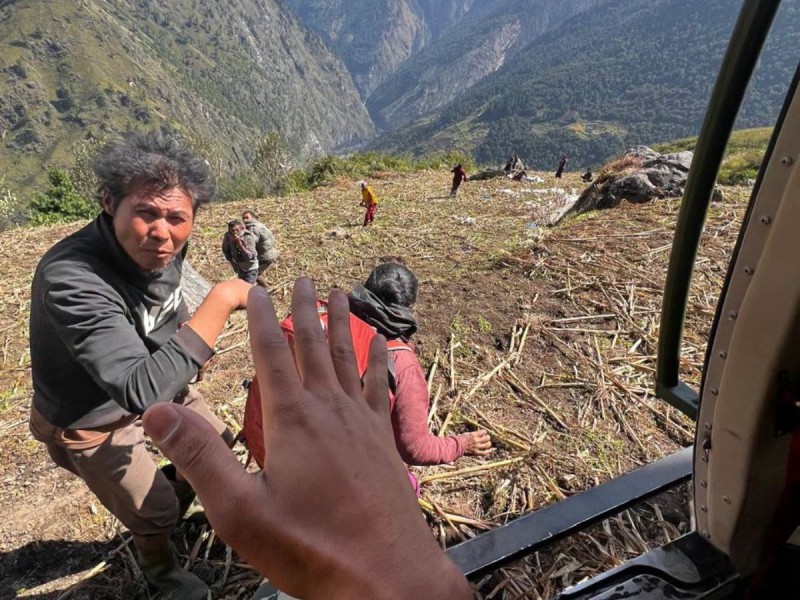 बूढीगण्डकी बाढी : शिशु र विदेशी नागरिकसहित ३६ जनाको उद्धार