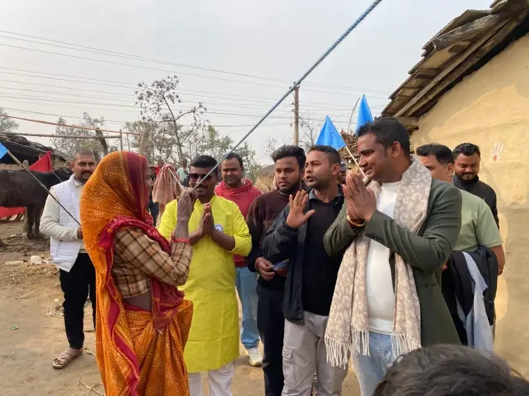 रास्वपा उम्मेदवार कानुले पर्सा–२ मा घरदैलो अभियान तिब्र पारे