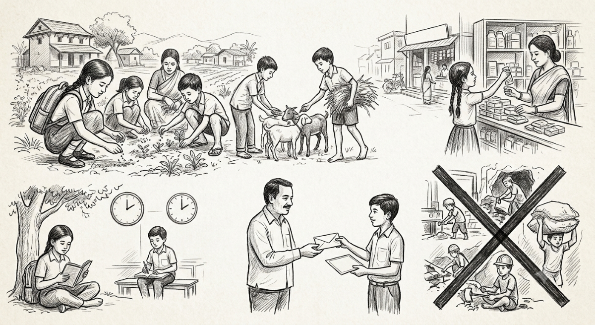 १३ वर्षका बालबालिकालाई हलुका काममा लगाउन कानुनी बाटो खुल्दै
