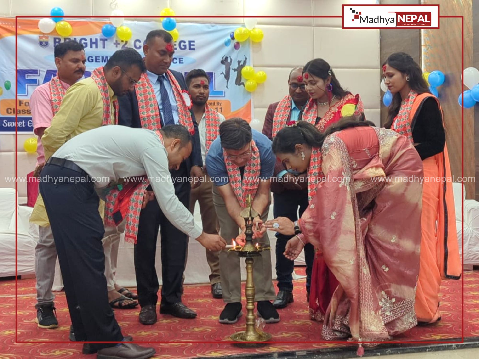 ब्राइट +2 कलेज वीरगञ्जमा कक्षा १२ का विद्यार्थीहरूको भव्य बिदाइ कार्यक्रम सम्पन्न