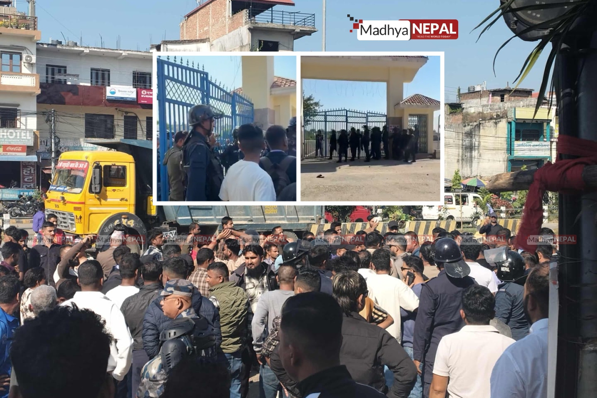 महेश बस्नेत बारा आउँदै भन्ने खबरले सिमरा तनावग्रस्त, जेनजीहरूको विमानस्थल घेराउ