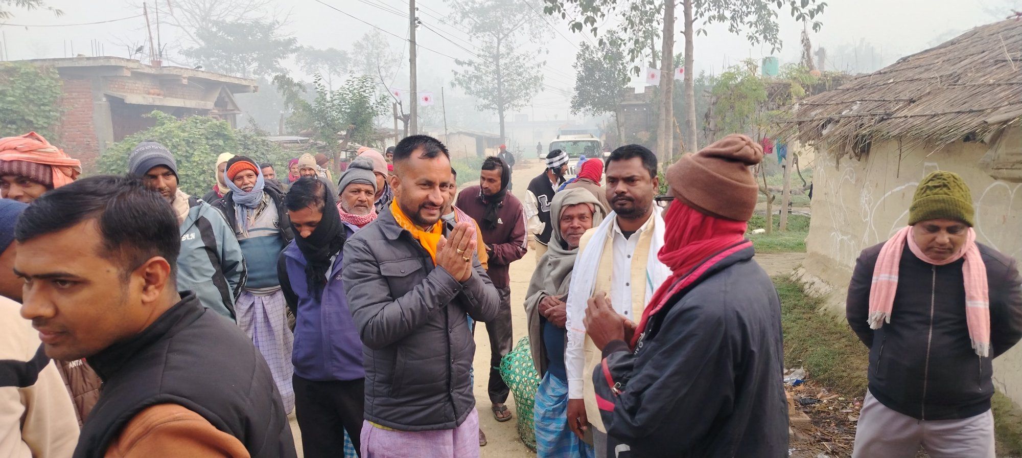 पर्सा–३ मा रूपेश पाण्डेको घरदैलोमा जनउत्साह, परिवर्तनको संकेत बलियो