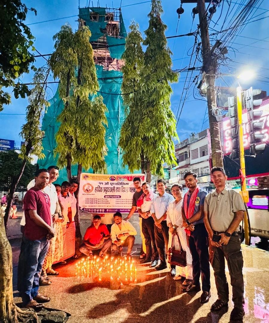 लायन्स क्लबको संयुक्त आयोजनामा दिप प्रज्जवलन 