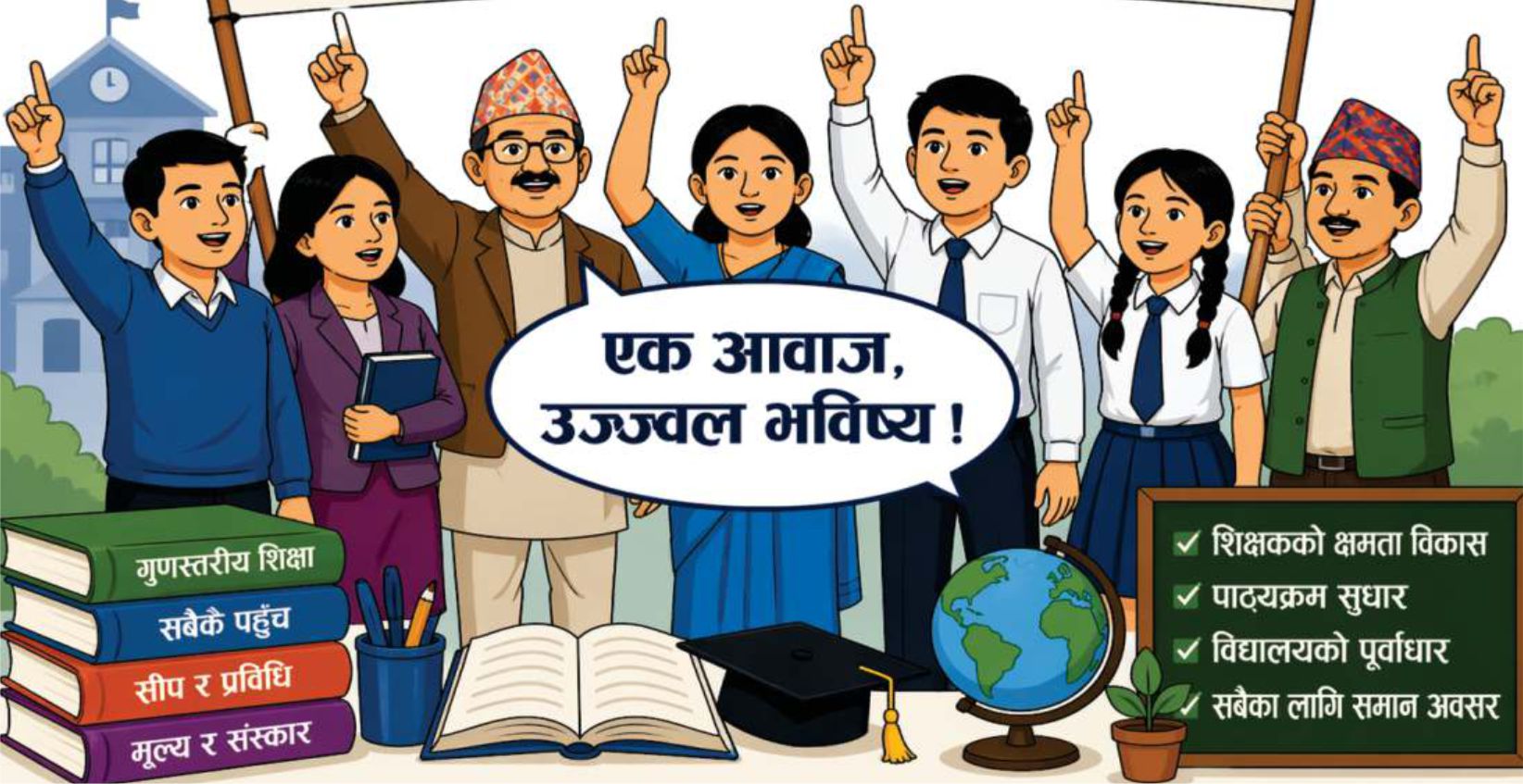 शिक्षामा सुधार, खोइ त सबैको एक आवाज ? 